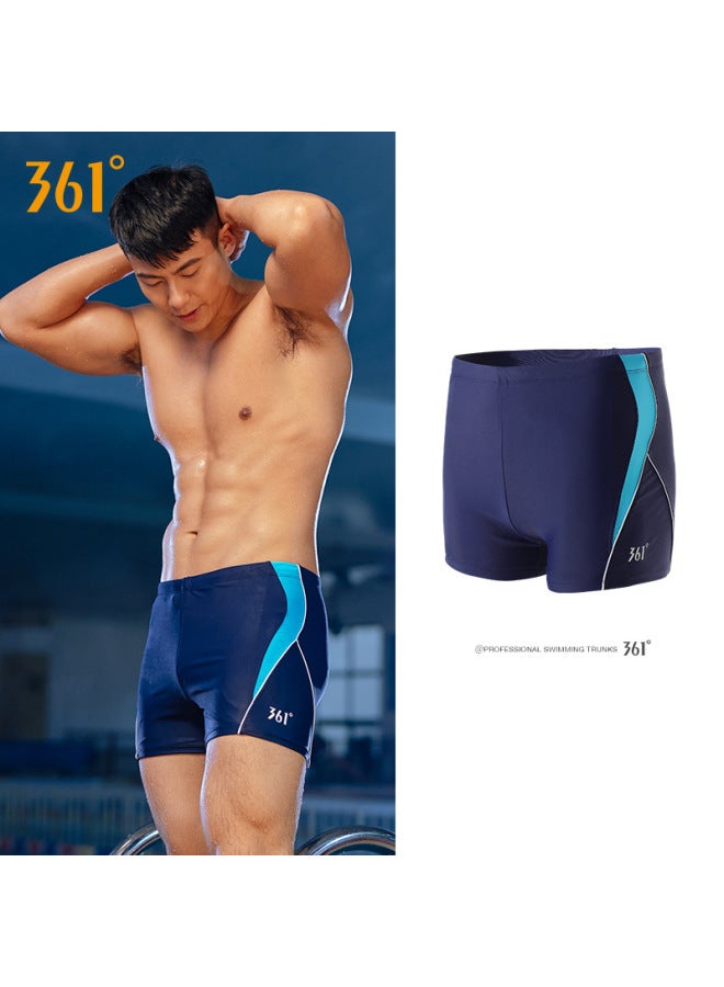361 Swimming Trunks Men's Anti-embarrassment Boxer Swimming Trunks Professional Large Size Five-point Swimming Trunks Set Quick-drying Beach
