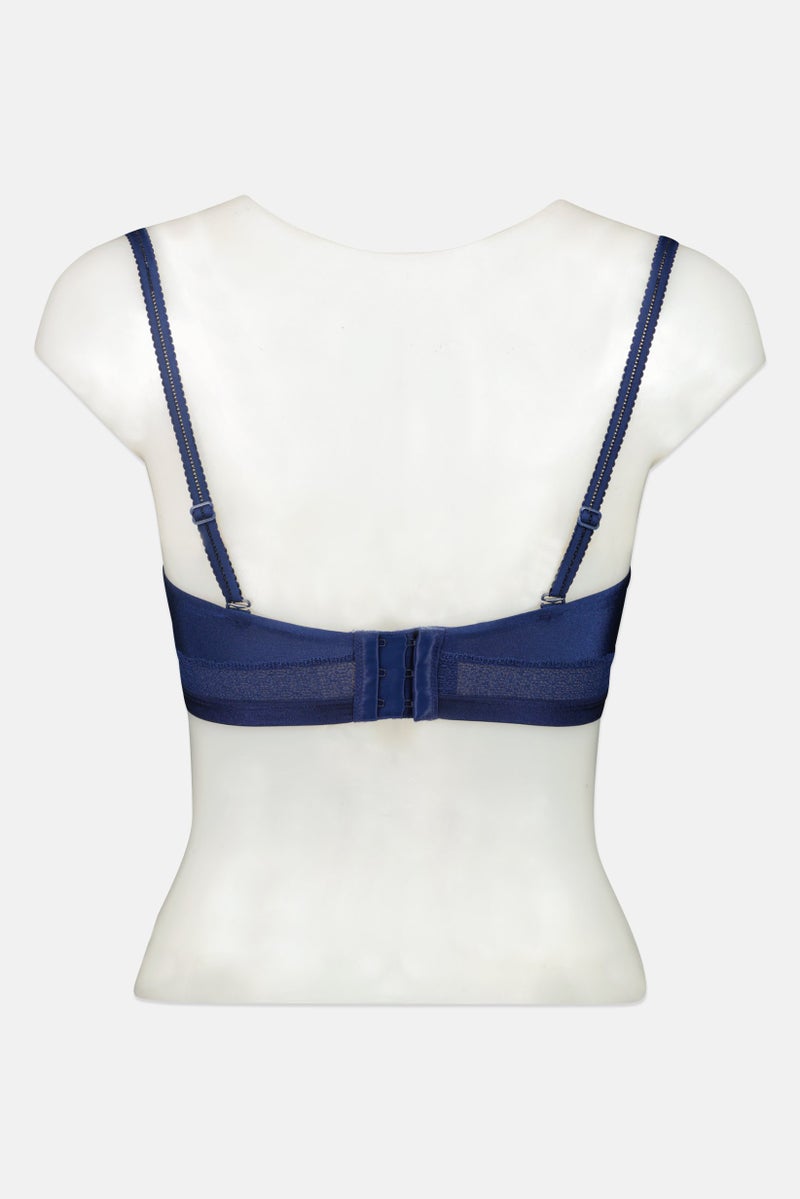 TRIUMPH حمالة صدر مبطنة بسيطة للنساء، لون أزرق داكن - Image 3