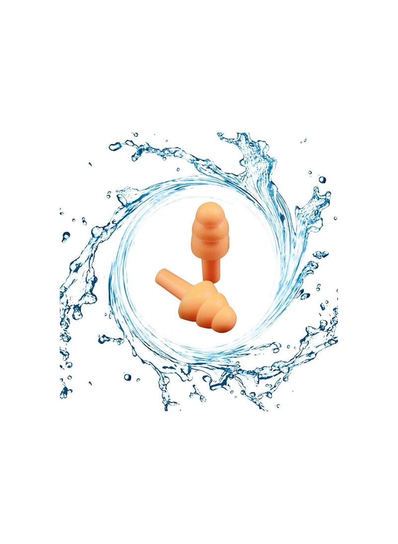 GGOOT 1/5 pcs silicone ear plugs, reusable noise proof boxes for sleep travel (8 colours).  - Image 4