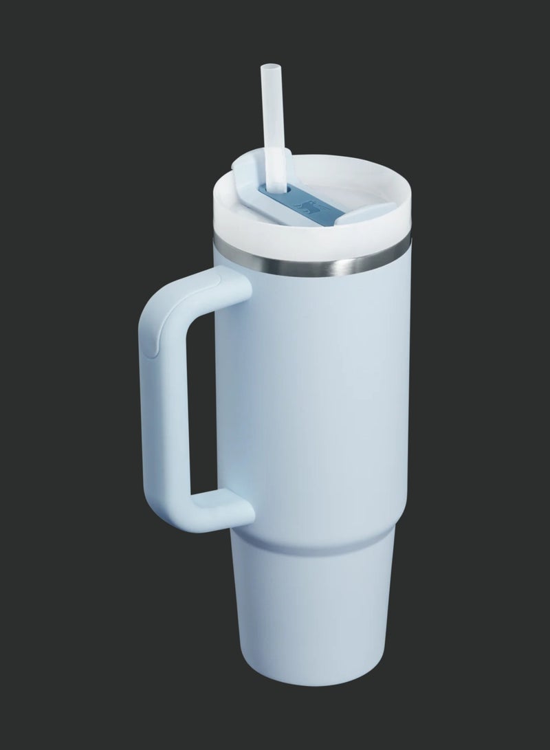 ستانلي كوب Quencher H2.0 بمقبض وقشة، سعة 40 أونصة، حامل أكواب Flowstate بثلاثة أوضاع، متوافق مع السفر، كوب معزول من الفولاذ المقاوم للصدأ، خالٍ من مادة BPA، كوب Stanley معزول بالفراغ مع غطاء وقشة للماء والشاي المثلج أو القهوة والعصائر والمزيد، أزرق  - Image 5