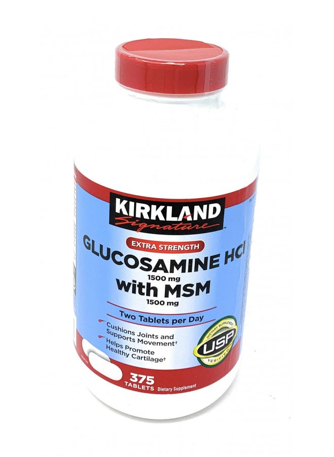 Kirkland Signature Kirkland Signature Glucosamine with MSM, 375 Tablets (3 Pack)  - Image 1