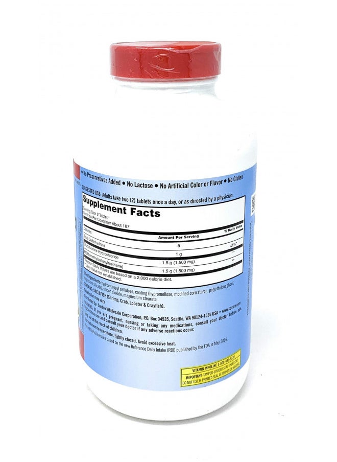 Kirkland Signature Kirkland Signature Glucosamine with MSM, 375 Tablets (3 Pack)  - Image 2