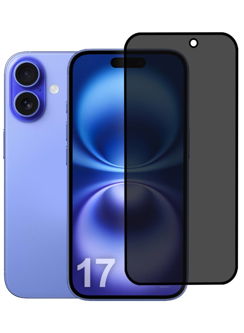 CATANES Premium 3D Privacy Screen Protector for iPhone 17, Anti-Spy Tempered Glass HD Clear View Easy Installation - Image 1