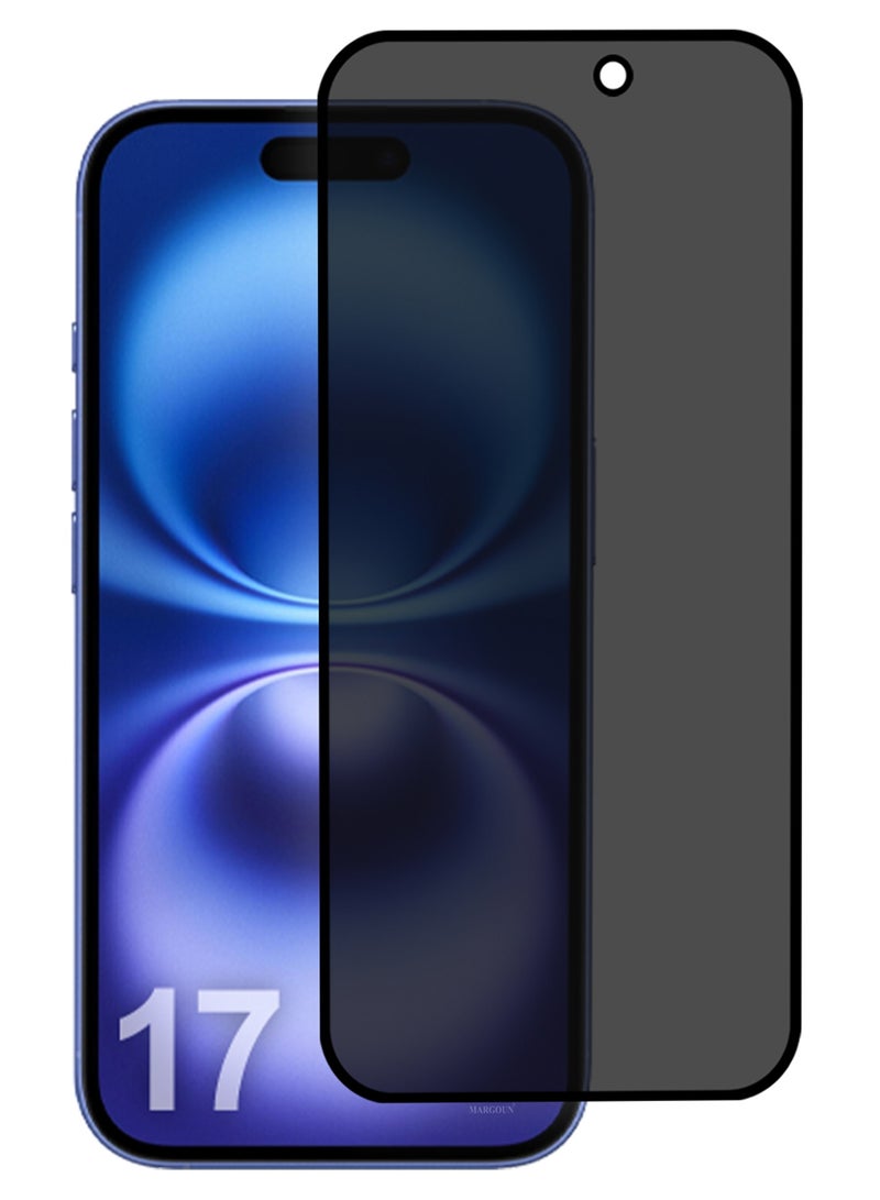 CATANES Premium 3D Privacy Screen Protector for iPhone 17, Anti-Spy Tempered Glass HD Clear View Easy Installation - Image 2