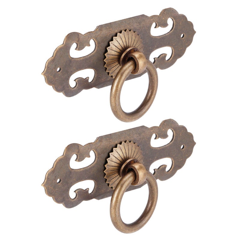 Bronze Cabinet Handle: High-Quality Copper Material, Wear-Resistant, Rust-Proof - Easy To Install, Complete Accessories - Retro Cabinet Pull for Home Kitchen Furniture Cabinets & Drawers - Image 5