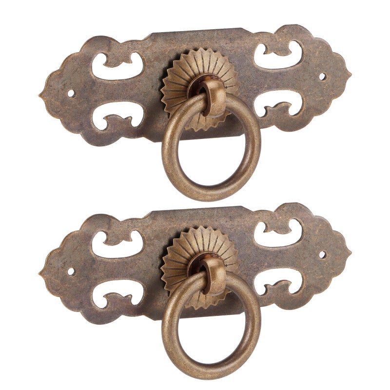 Bronze Cabinet Handle: High-Quality Copper Material, Wear-Resistant, Rust-Proof - Easy To Install, Complete Accessories - Retro Cabinet Pull for Home Kitchen Furniture Cabinets & Drawers - Image 1