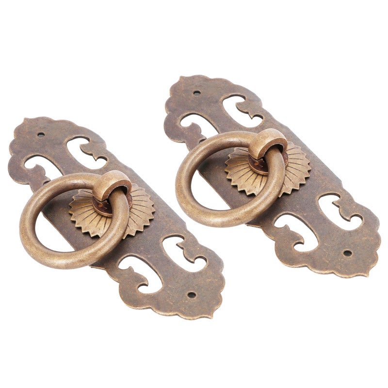 Bronze Cabinet Handle: High-Quality Copper Material, Wear-Resistant, Rust-Proof - Easy To Install, Complete Accessories - Retro Cabinet Pull for Home Kitchen Furniture Cabinets & Drawers - Image 4