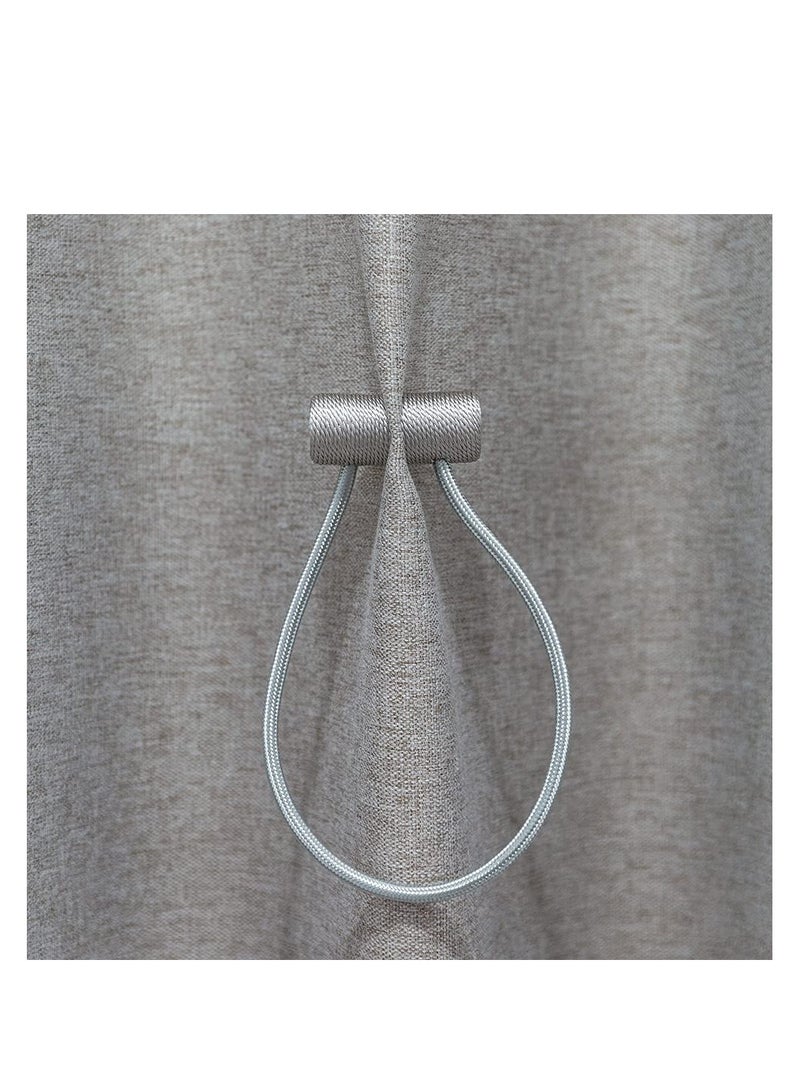 SYOSI Magnetic Curtain Tiebacks Clips, Blue 4Pcs Curtain Holdbacks, Decorrative Drapery Rope Tie Backs, for Home Office Decorative Blackout Sheer Twist Curtain Window Decor - Image 4