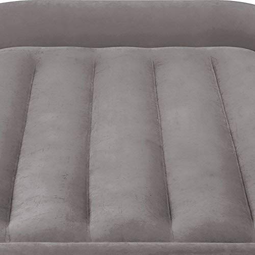 Intex Polyester Dura-Beam Standard Series Deluxe Pillow Rest Raised Airbed with Soft Flocked Top for Comfort Built-in Pillow and Electric Pump Twin, Black - Image 5