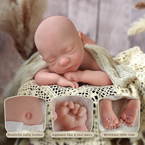 BABESIDE Lifelike Reborn Baby Dolls Boy 16 Inch Weights 4 lbs Anatomically Correct Silicone Reborn Boy Realistic Newborn Doll Real Life Doll with Gift Box - Image 5