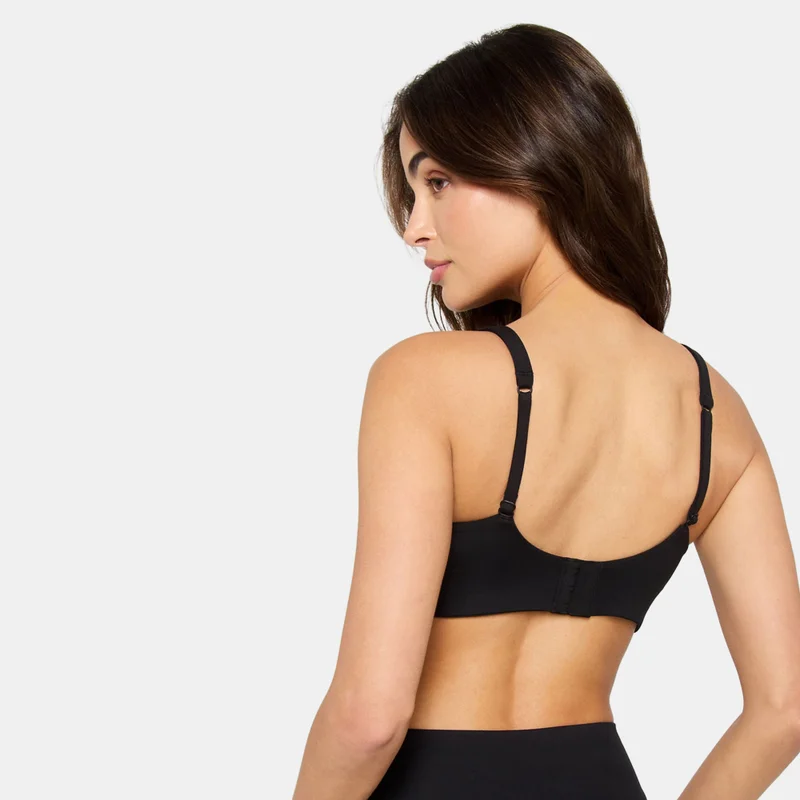 Fabletics Black Women's PureLuxe Longline Low-Support Training Sports Bra for Women | Best Price UAE
