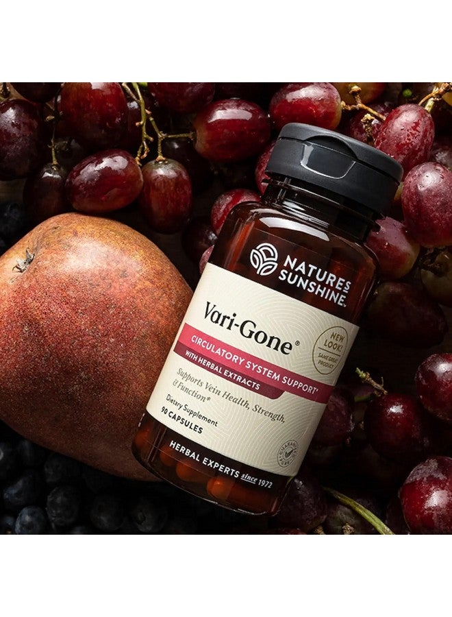 Nature's Sunshine Vari-Gone, 90 Capsules, Varicose Vein Supplements with 7 Powerful Herbs and Nutrients That Support Circulation for Vein Health, Strength, and Function - Image 1