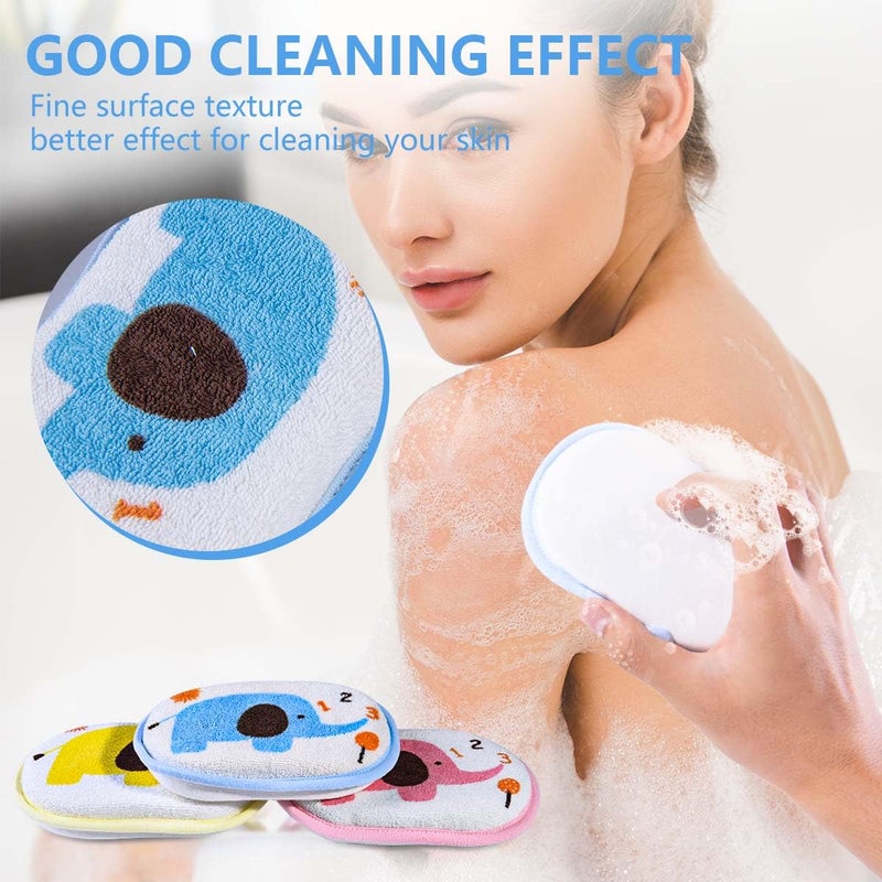 OBTANIM Baby Bath Sponge Soft Foam Scrubber Natural Sponge for Bathing, Shower Scrubber Body Sponge for Kids/Babies/Men/Women, Set of 3 - Image 5