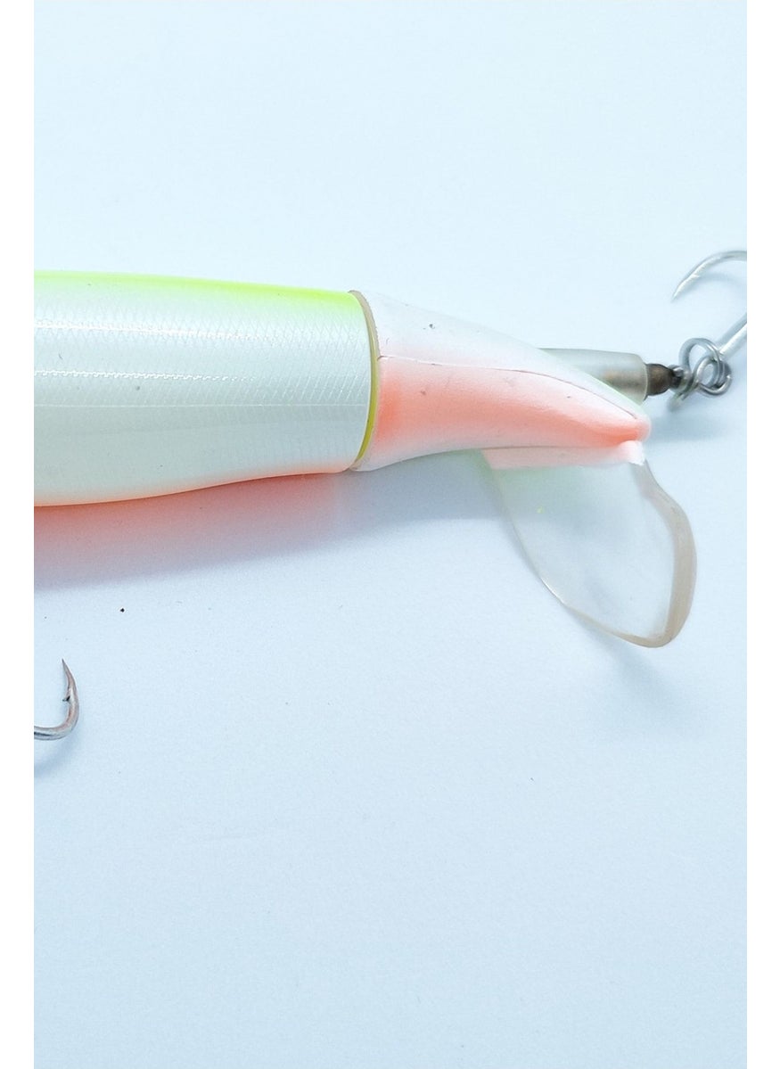 Tekno Trust Yellow Spinning Tail Fake Fish Model - Fishing with Rapala  - Image 3