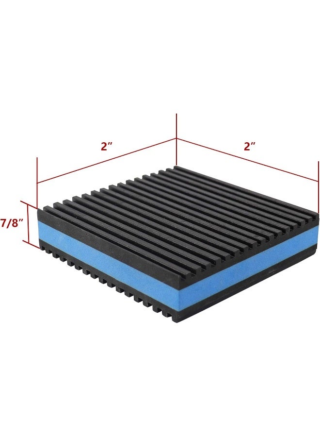 LBG Products Rubber Anti-Vibration Isolator Pads, Heavy Duty Blue EVA Pad for Air Conditioner, Compressors, HVAC, Treadmills etc  - Image 2