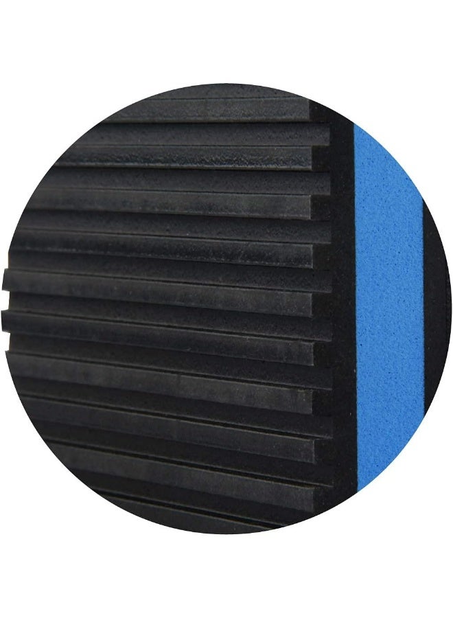 LBG Products Rubber Anti-Vibration Isolator Pads, Heavy Duty Blue EVA Pad for Air Conditioner, Compressors, HVAC, Treadmills etc  - Image 4