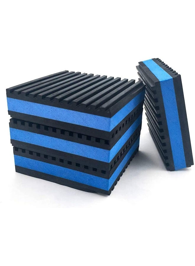 LBG Products Rubber Anti-Vibration Isolator Pads, Heavy Duty Blue EVA Pad for Air Conditioner, Compressors, HVAC, Treadmills etc  - Image 1