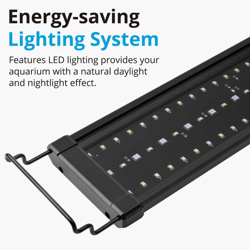 NICREW 36W Saltwater Aquarium Light, Marine LED Reef Light for Corals, Programmable Timer Controller, 36 to 48-Inch - Image 3