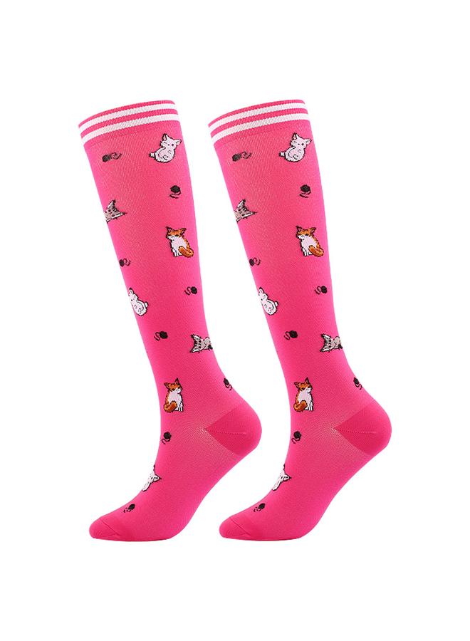 Bluejw New Valentine's Day Compression Socks Pressure Calf Socks Sports Pressure Socks Skinny Leg Beauty Leg Socks Medical Aid Stingy Socks  - Image 1