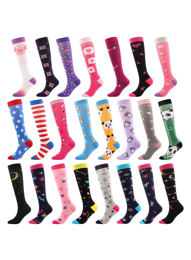 Bluejw New Valentine's Day Compression Socks Pressure Calf Socks Sports Pressure Socks Skinny Leg Beauty Leg Socks Medical Aid Stingy Socks  - Image 2