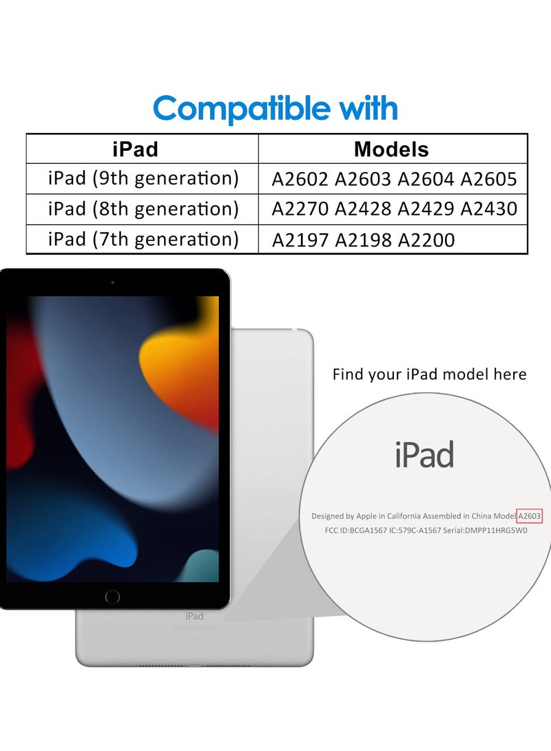 جي تيك واقي شاشة لجهاز iPad مقاس 10.2 بوصة (موديل 2021/2020/2019، الجيل 9/8/7)، فيلم من الزجاج المقوى، عبوة واحدة - Image 2