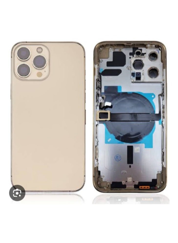Replacement Mid-Frame housing Cover for iphone 13pro max Gold