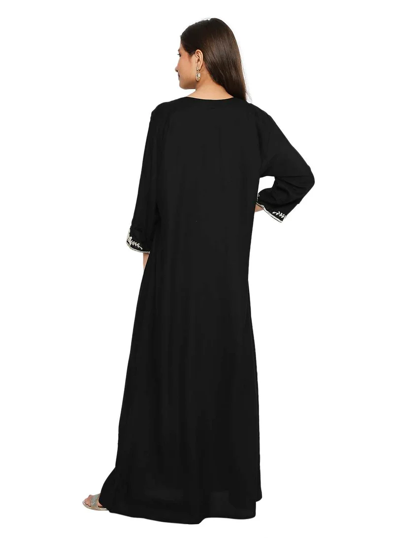 هانا آند سارا فستان جلابية مطرز بالخيوط للبنات