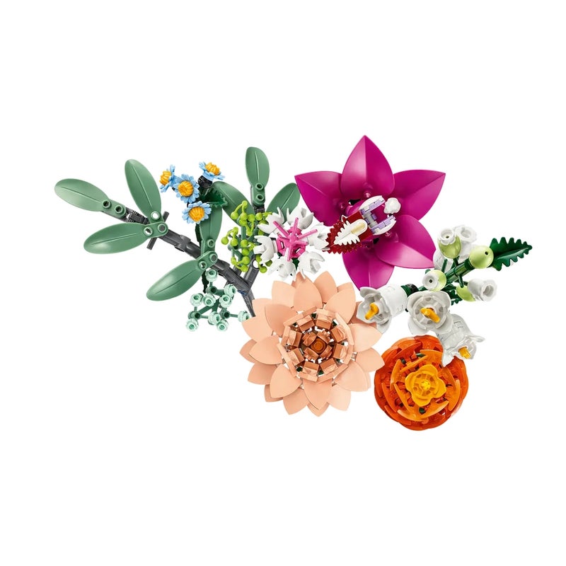 LEGO - Botanicals Pretty Pink Flower Bouquet 749 Pieces - 10342 - Image 4