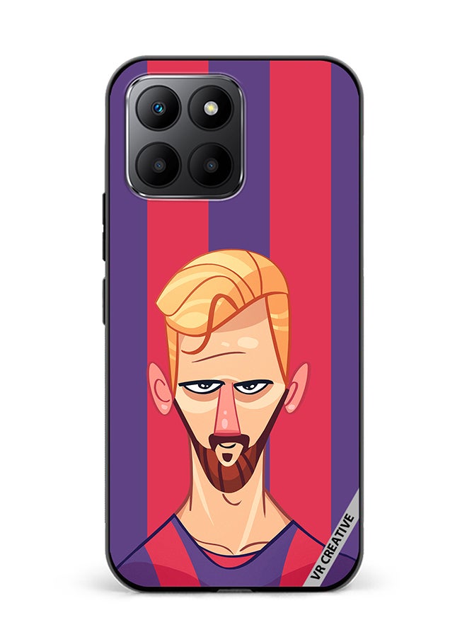 VR CREATIVE Protective Case Cover For Honor 70 Lite Messi Design Multicolour - Image 1