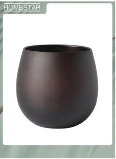 HOMESTAR Direct Selling Environmental Protection Solid Wood Teacup Universal Wooden Big Belly Cup Creative Cylindrical Cup Large Quantity，Light Color Pot Belly Cup-capacity:300ml  - Image 1