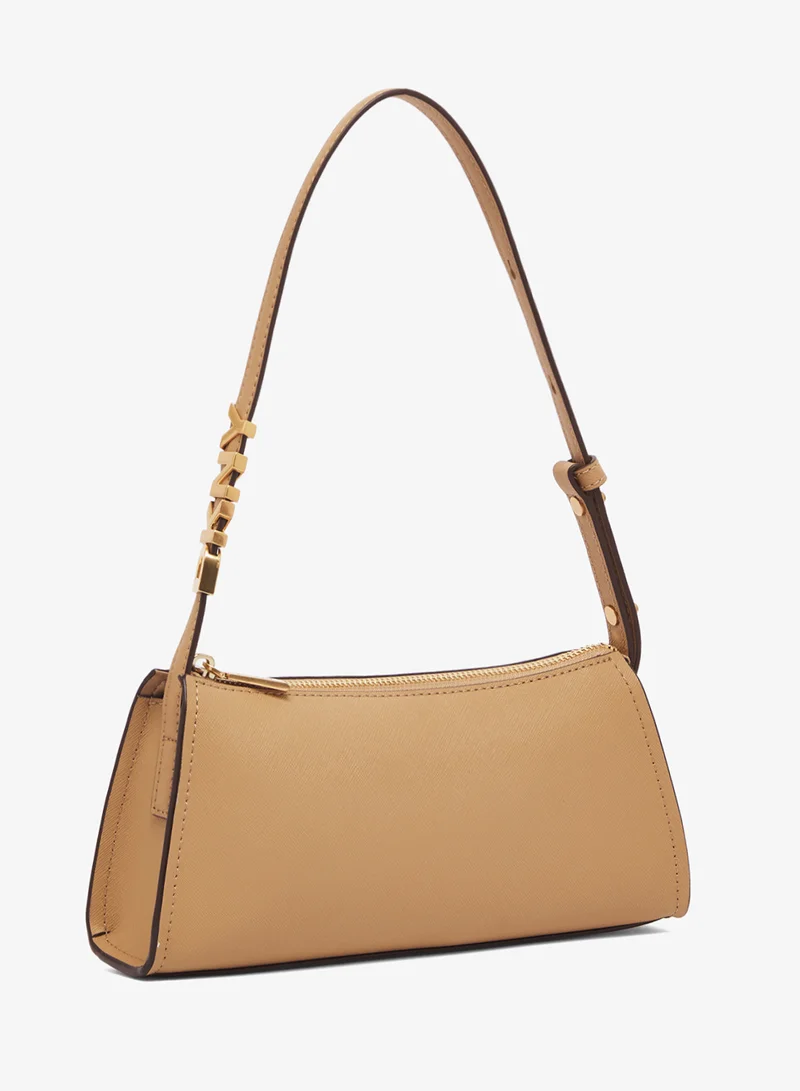 DKNY cappuccino Avril Top Zip Shoulder Bag for Women | Best Price UAE