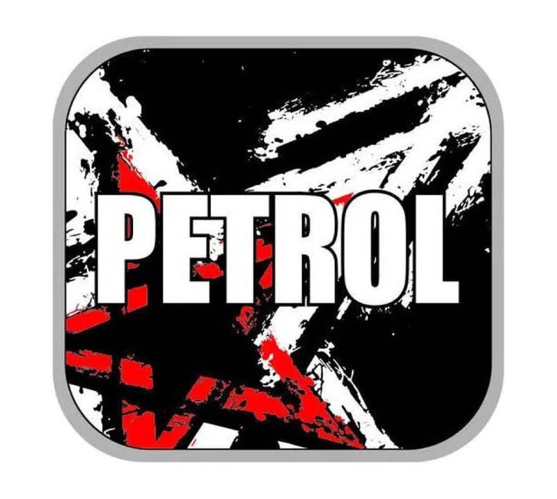 Auto E-Shopping Car Tank Petrol Sticker Sign Rectangle Shape Vinyle Universal Size 5" x 5.3" - Image 1