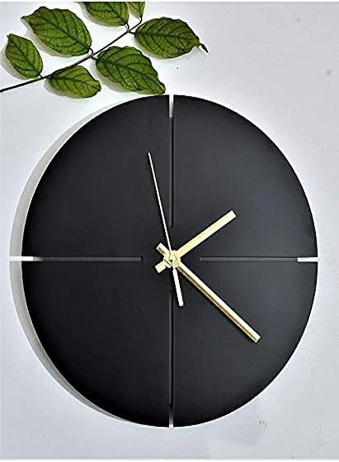 Ingo creation Clock for Home Hall Living Bedroom Kitchen Wooden Analog Stylish Silent Non-Ticking Wall Clock 12 Inches Modern and Decorative Round Wall Clock - Image 3
