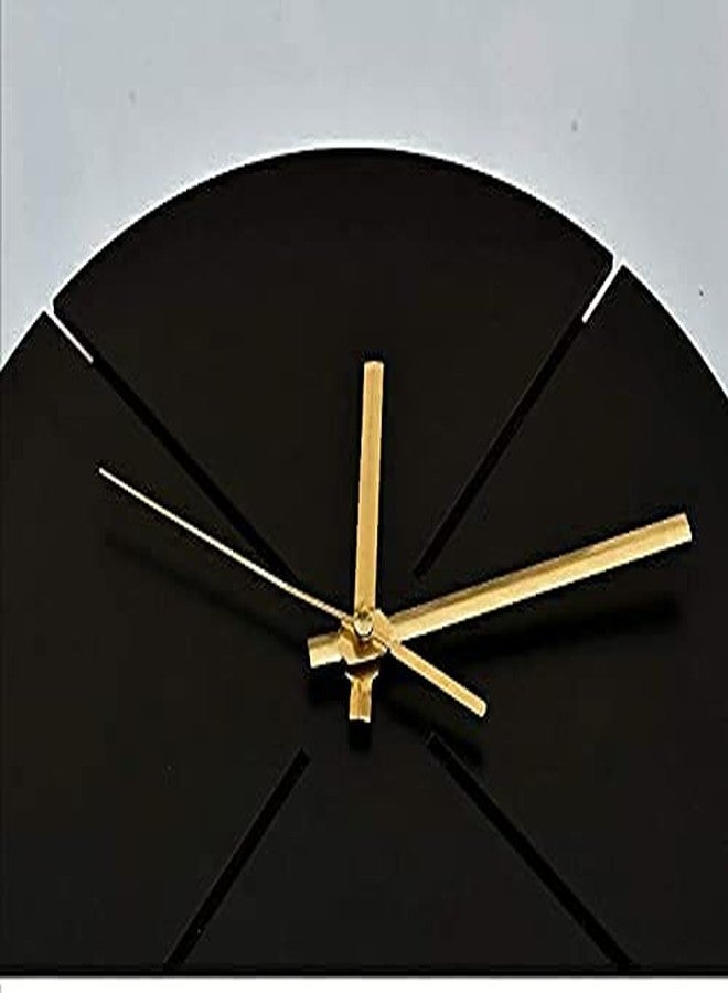 Ingo creation Clock for Home Hall Living Bedroom Kitchen Wooden Analog Stylish Silent Non-Ticking Wall Clock 12 Inches Modern and Decorative Round Wall Clock - Image 2