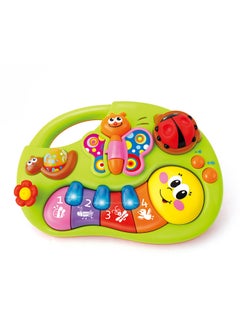 HOLA Hola Smile Face Fun Keyboard - Interactive Baby Piano with 2 Modes (Learning & Music), Educational Toy with 1-2-3’s, Colors, Sounds, Musical Notes, and Sensory Stimulation for Toddlers 6M+  - Image 1