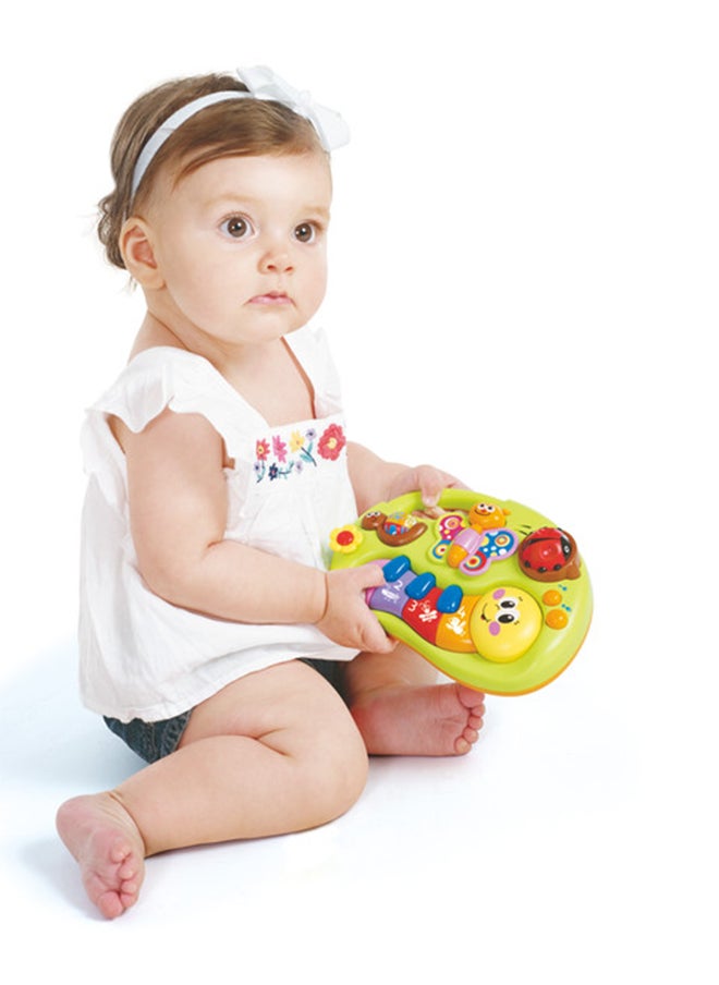 HOLA - Hola Smile Face Fun Keyboard - Interactive Baby Piano with 2 Modes (Learning & Music), Educational Toy with 1-2-3’s, Colors, Sounds, Musical Notes, and Sensory Stimulation for Toddlers 6M+ - Image 1