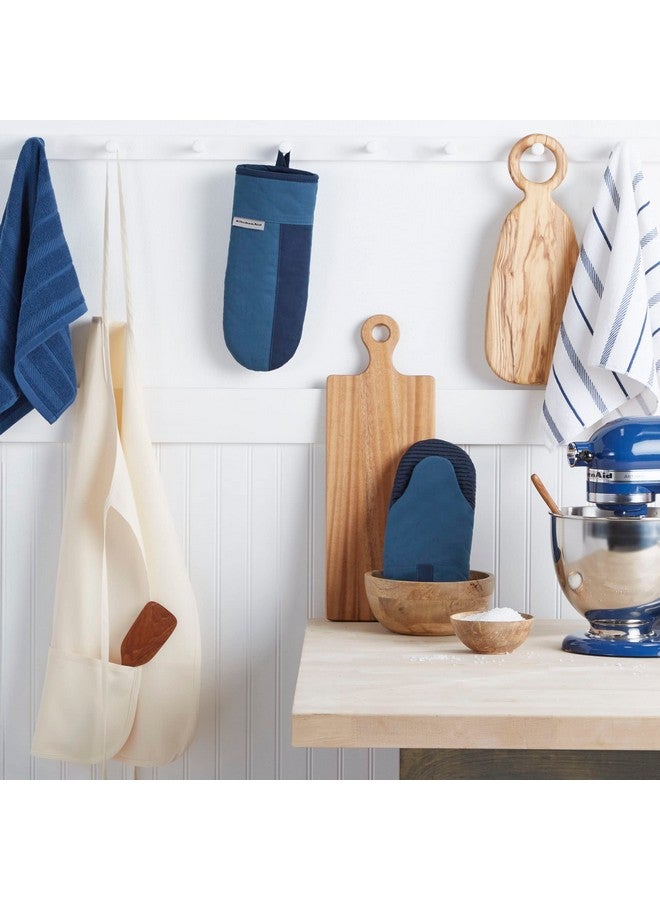 KitchenAid KitchenAid Beacon Two-Tone Non-Slip Oven Mitt Set, Navy/Ink, 5.75"x13", 2 Piece  - Image 2