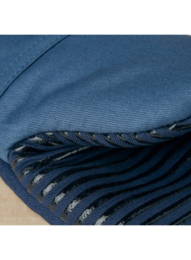 KitchenAid KitchenAid Beacon Two-Tone Non-Slip Oven Mitt Set, Navy/Ink, 5.75"x13", 2 Piece  - Image 3