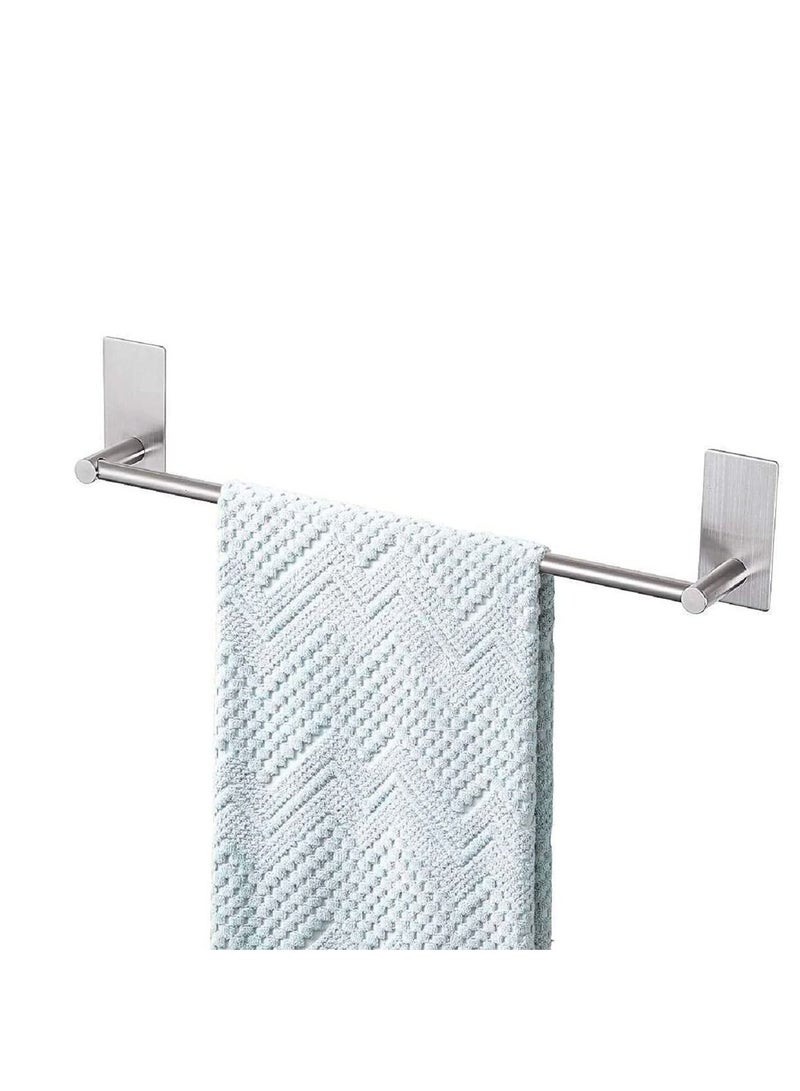 MIXDE رف المناشف، شريط المناشف الفولاذ المقاوم للصدأ 304 | ضد الصدأ وضد الماء | ذاتية اللصق | تحمل قوي | قوي | حامل أدوات تنظيف منشفة الحمام للحمام - Image 3