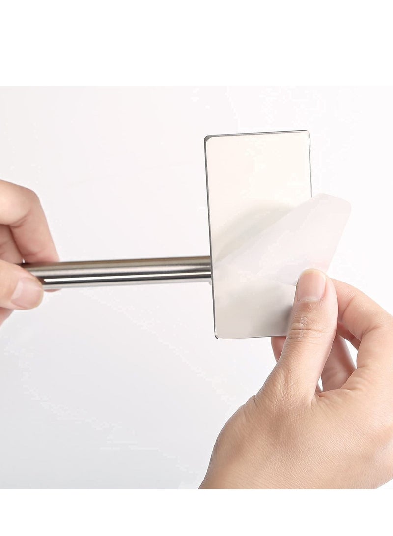 MIXDE رف المناشف، شريط المناشف الفولاذ المقاوم للصدأ 304 | ضد الصدأ وضد الماء | ذاتية اللصق | تحمل قوي | قوي | حامل أدوات تنظيف منشفة الحمام للحمام - Image 5