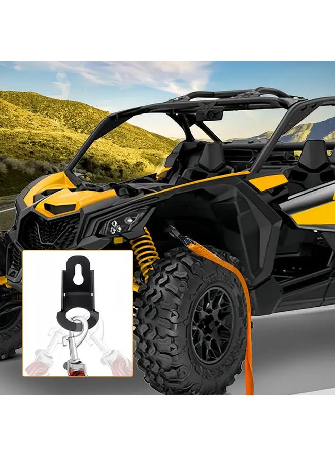 4 قطع من السوداء UTV أربطة الربط خطافات لـ Can Am Maverick X3 2017-2024 - Image 4