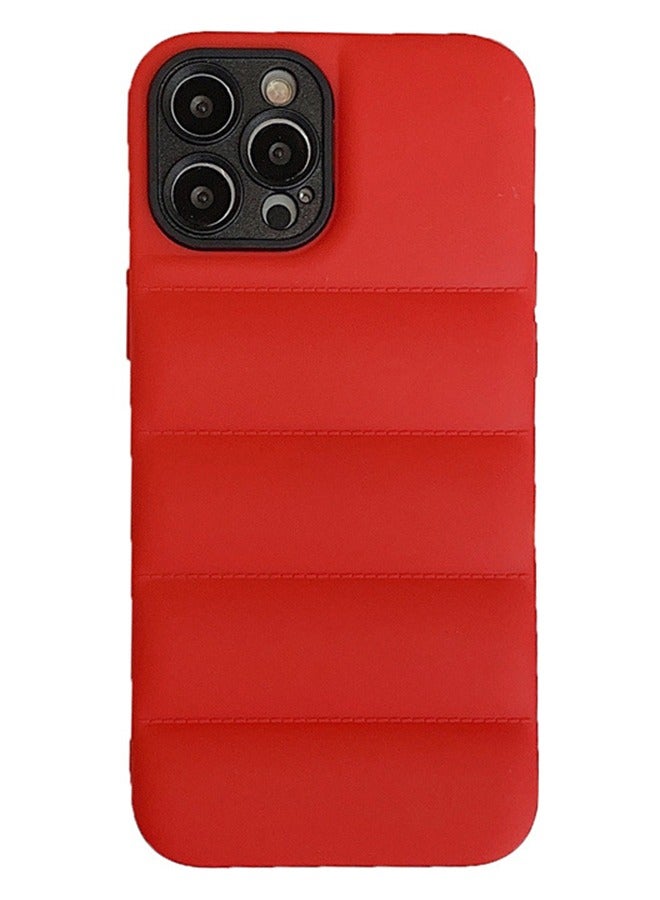 VR CREATIVE Red Puffer Jacket Case (Matte) for Apple Iphone 14 Pro - Image 2