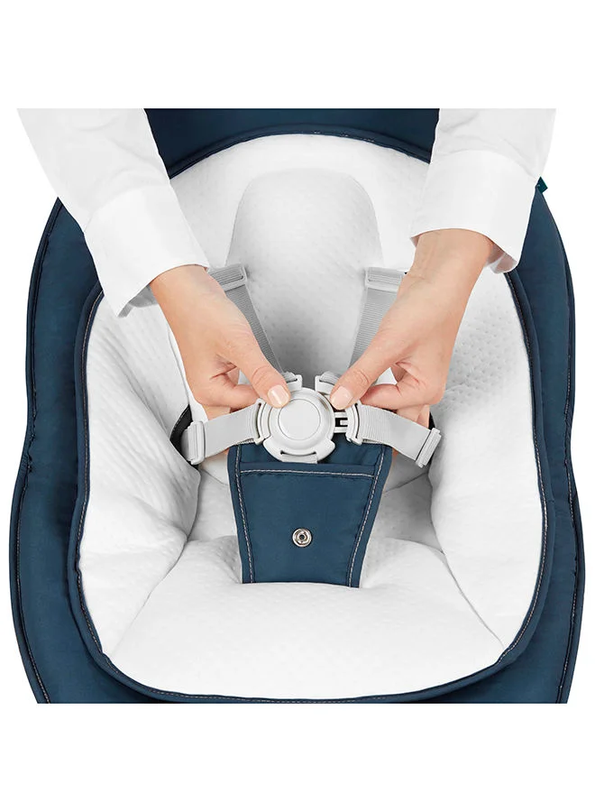 babymoov Swoon Air, 360° High Baby Bouncer, Electric Baby Swing Rocker With Motion Sensor, 5 Swing Speeds, 2 Rocking Modes, 8 Lullabies, Mini-Usb Adapter, Removable Play Arch, 0+