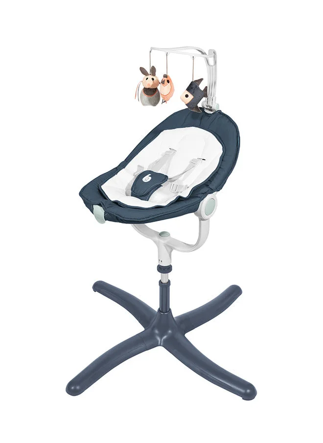 babymoov Swoon Air, 360° High Baby Bouncer, Electric Baby Swing Rocker With Motion Sensor, 5 Swing Speeds, 2 Rocking Modes, 8 Lullabies, Mini-Usb Adapter, Removable Play Arch, 0+