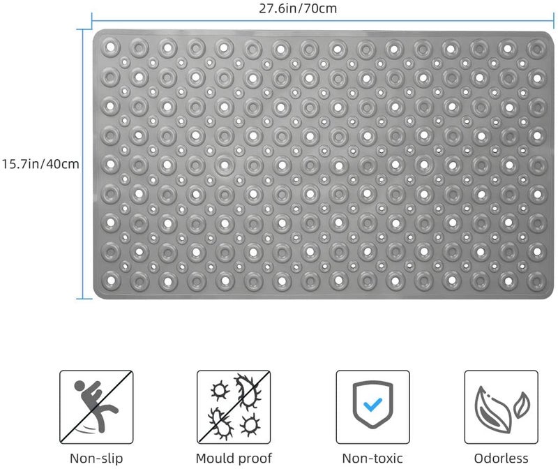 TAGPR Door Bathroom Anti Slip for Entrance mat for Bathroom Floor Foot Anti Skid Bathtub Shower mat Suction Cups (Design 1 | 70 X 40) - Image 3