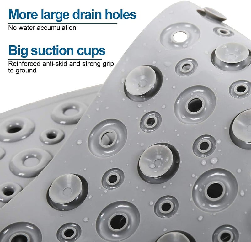 TAGPR Door Bathroom Anti Slip for Entrance mat for Bathroom Floor Foot Anti Skid Bathtub Shower mat Suction Cups (Design 1 | 70 X 40) - Image 2