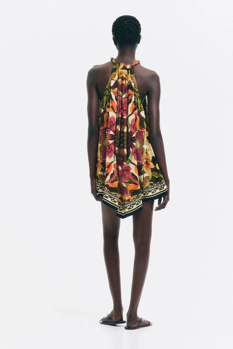 H&M  Patterned handkerchief dress for Women | Best Price UAE