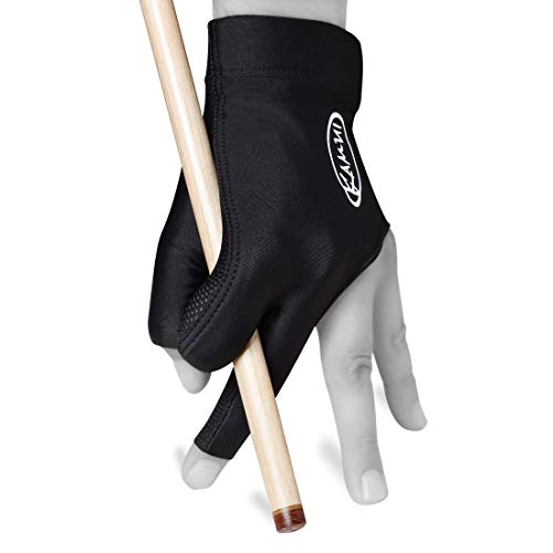 Kamui Billiard GLOVE QuickDry, for LEFT Hand, Black (L) - Image 1