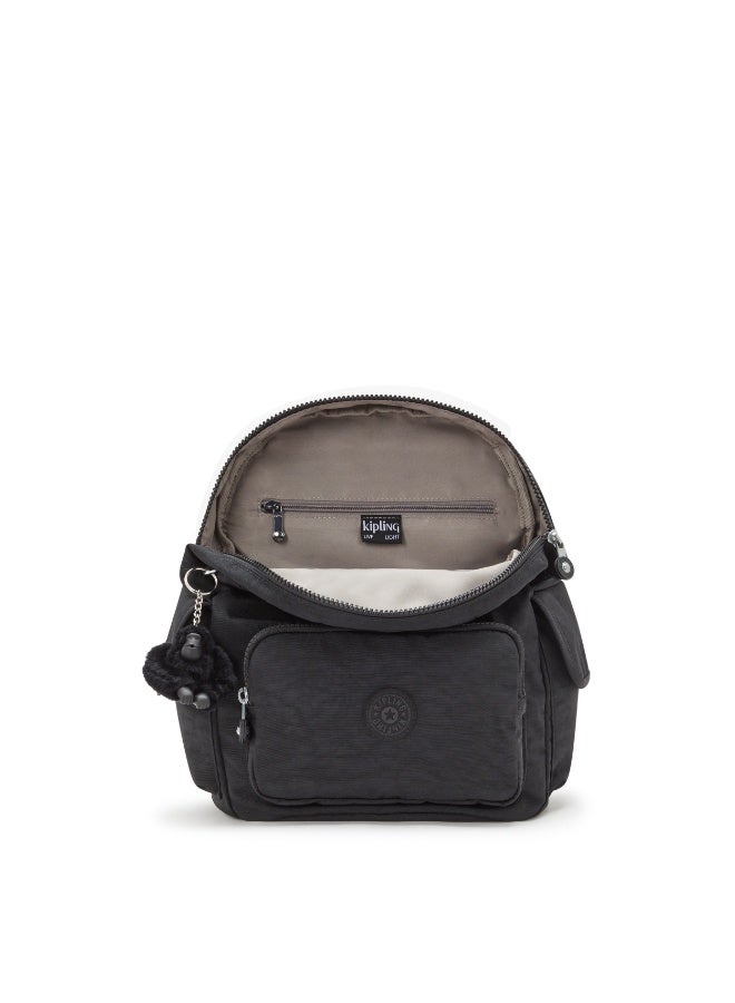 kipling City Pack Small Backpack Black Noir - Image 3
