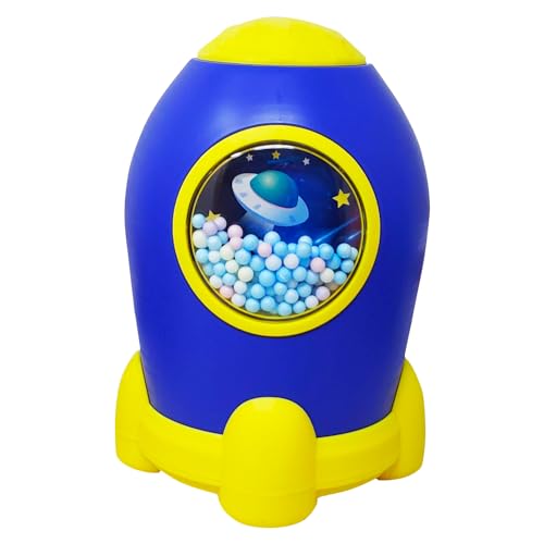 PARTEET Space Shape Gullak Money Bank with Number Code Lock | Secure Piggy Bank for Kids & Adults | Unique Coin Savings Box | Ideal Gift with Password Protection, Coin Box for Kids (Assorted Colour) - Image 1
